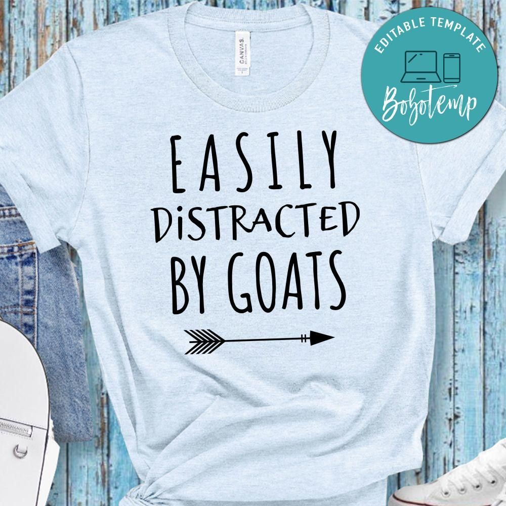 Easily Distracted By Goats Unisex Shirt