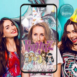 Bratz SnapChat Geofilter Customizable Template Instant Download