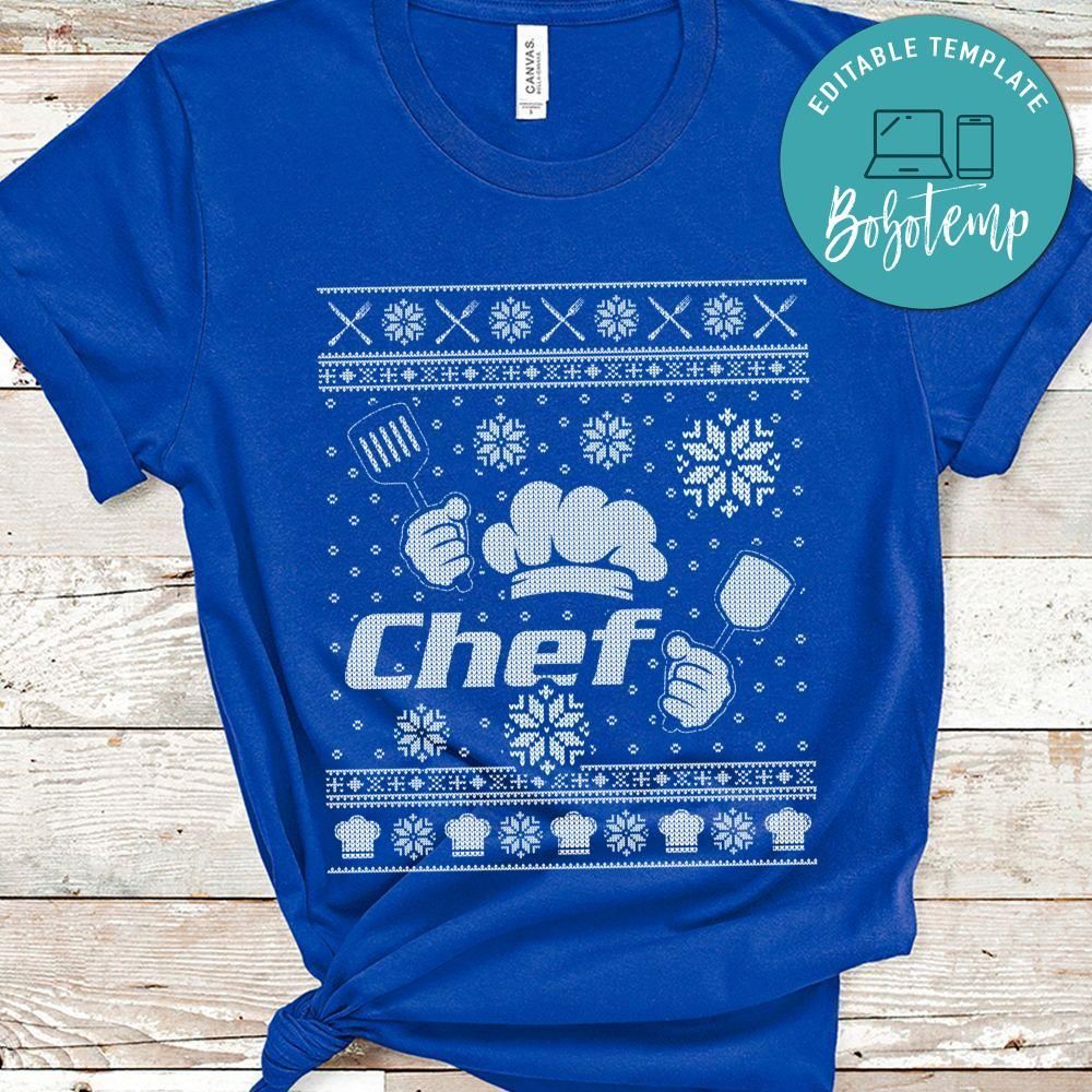 Chef Ugly Christmas Sweater Shirt