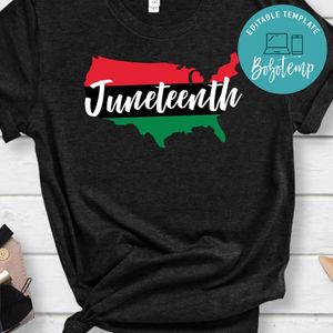 Juneteenth African American PNG file template
