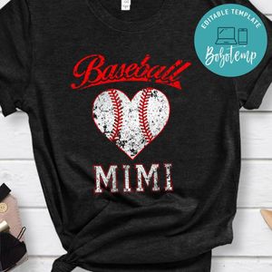 Baseball Heart T Shirt, Gift for Softball Mom