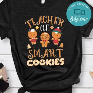 Christmas Teacher Cute Gingerbread Cookies PNG file template