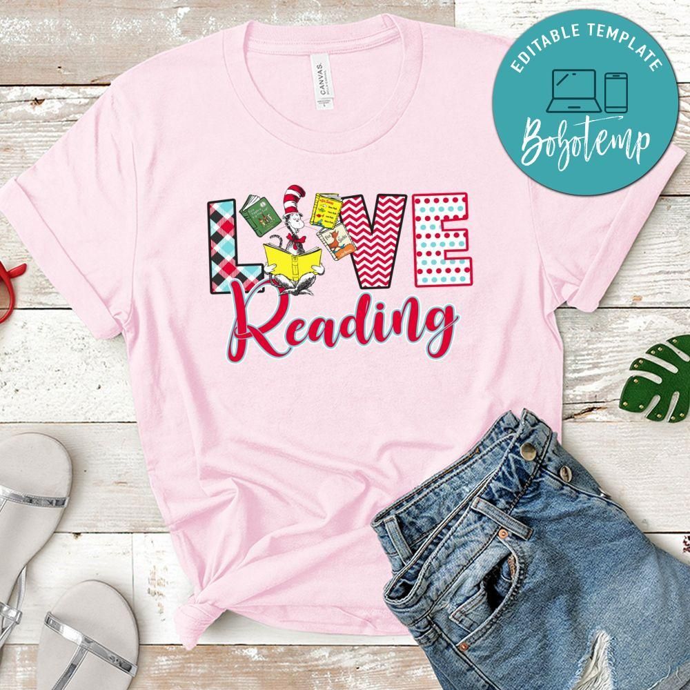 Cat In The Hat Love Reading Teacher PNG file template