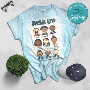 Hamilton Rise Up Girl Bleached T-Shirt