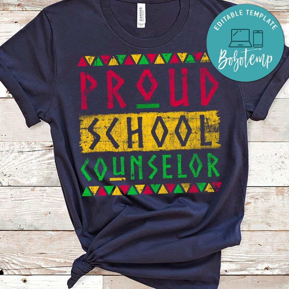 Cool School Counselor Shirt for Black History Month Shirt