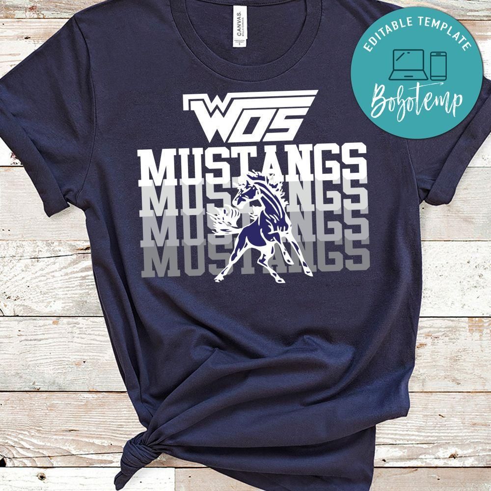 Allen East Mustangs PNG file template