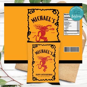 Fireball Cinnamon Whisky Chip Bag Digital File Instant Download