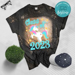 Class of 2023 Unicorn Bleached T-Shirt