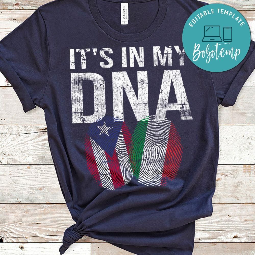 Italian And Puerto Rican DNA Mix Flag Heritage Gift Classic Unisex Shirt