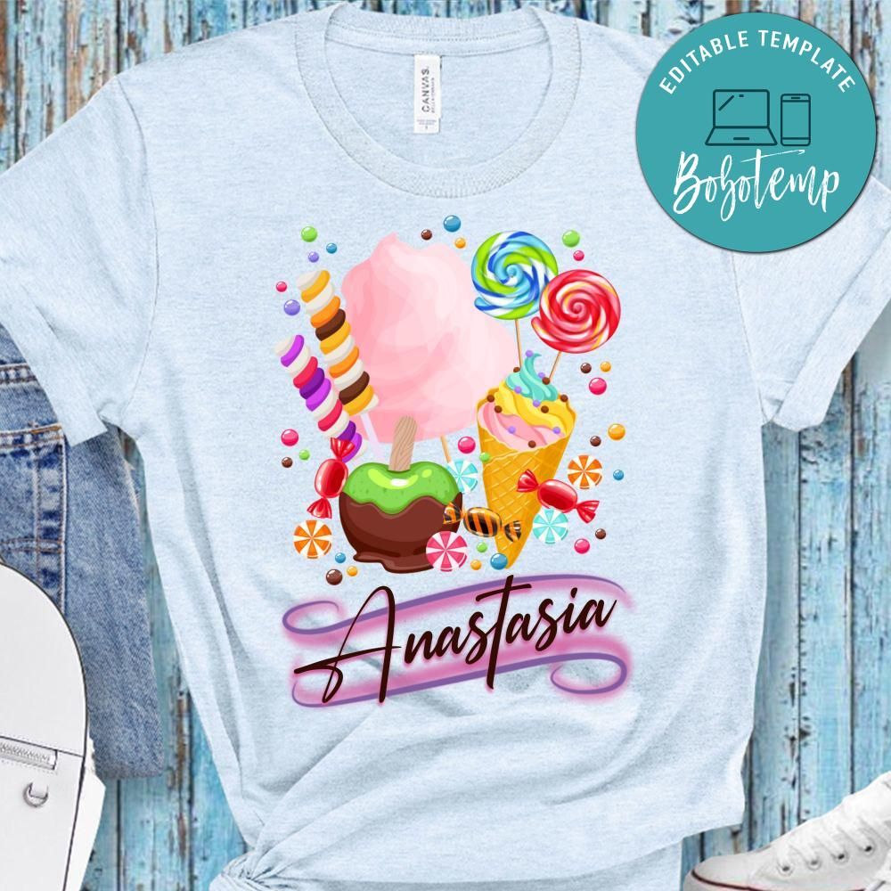 Candy Custom Name PNG file template | Bobotemp Shop