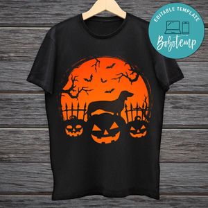 Dachshund And Moon Halloween PNG Digital File Printable Instant Download