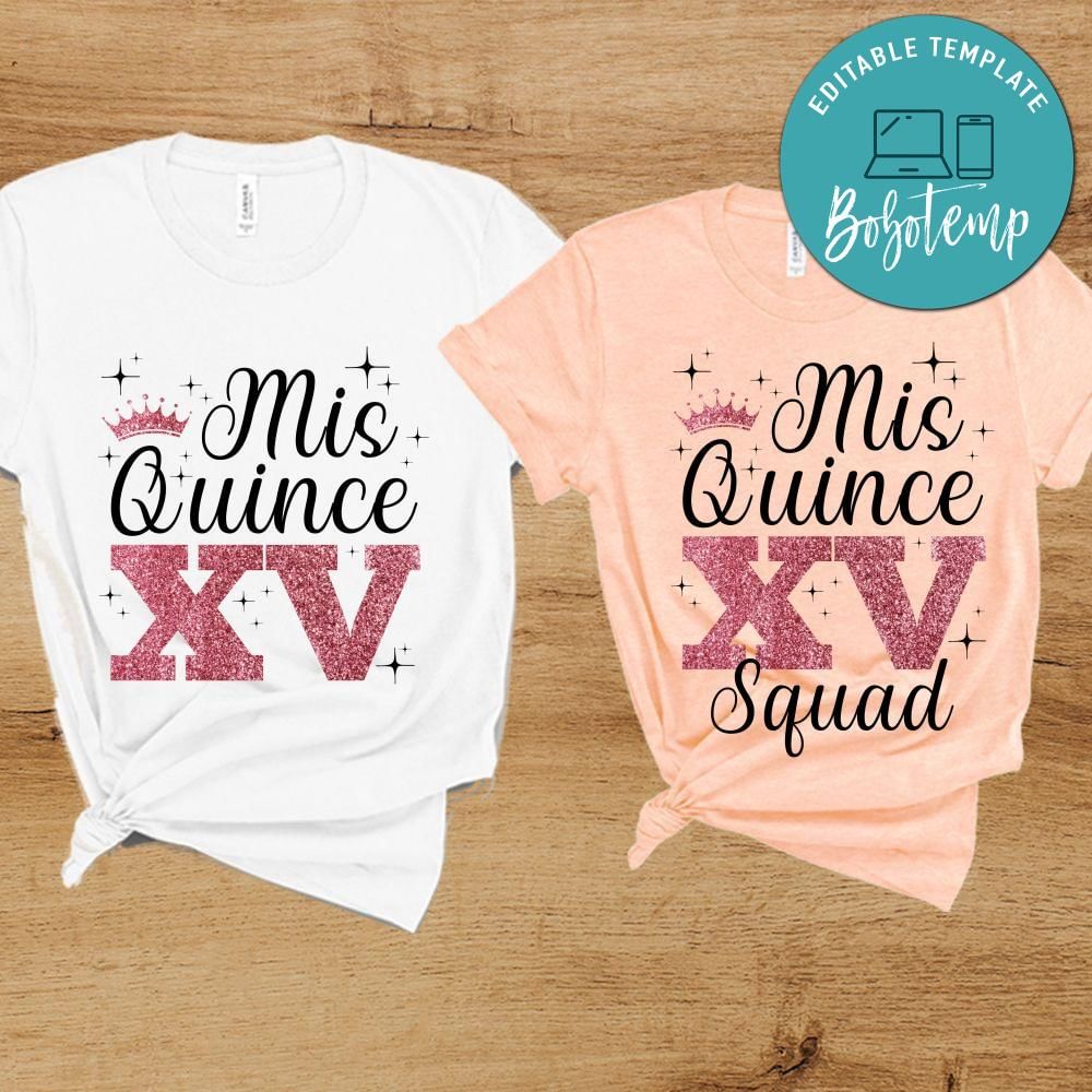 Quinceanera squad T-Shirt | Bobotemp