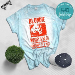 Blondie Debbie Harry Punk Rock Retro Vintage Bleached Shirt