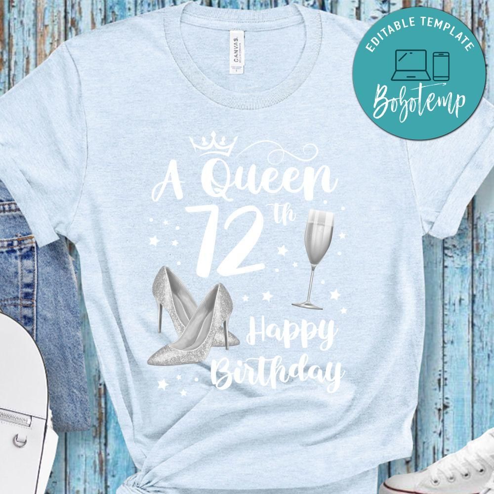 Happy Birthday to Queen PNG file template