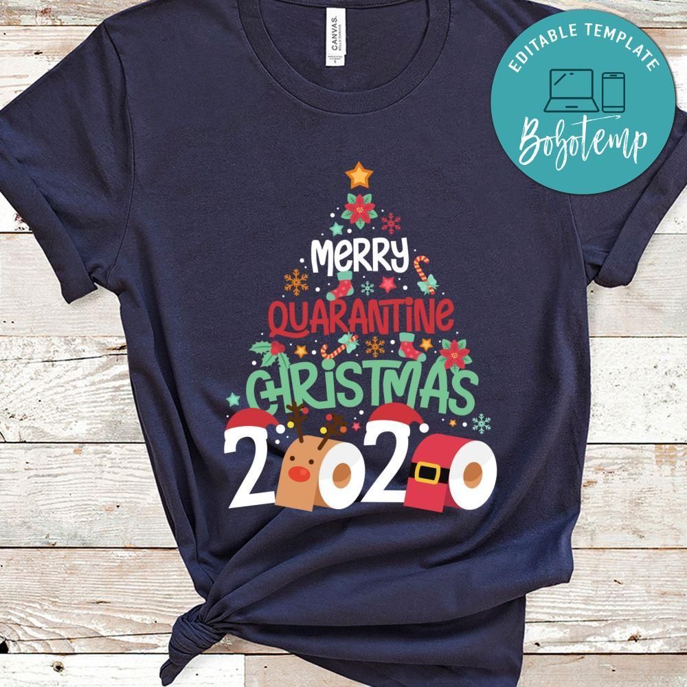 Merry Quarantine Christmas 2020 Family Matching Gift Classic Unisex T-Shirt