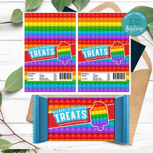 Pop it Fidget Rice Krispie Treat Digital File Printable Instant Download