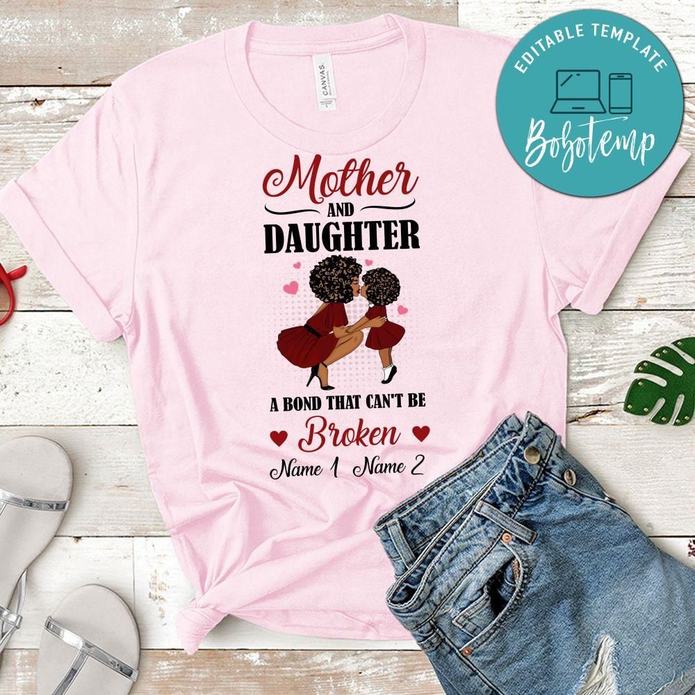 African Mother and daughter a bond that can't be broken T-Shirt
