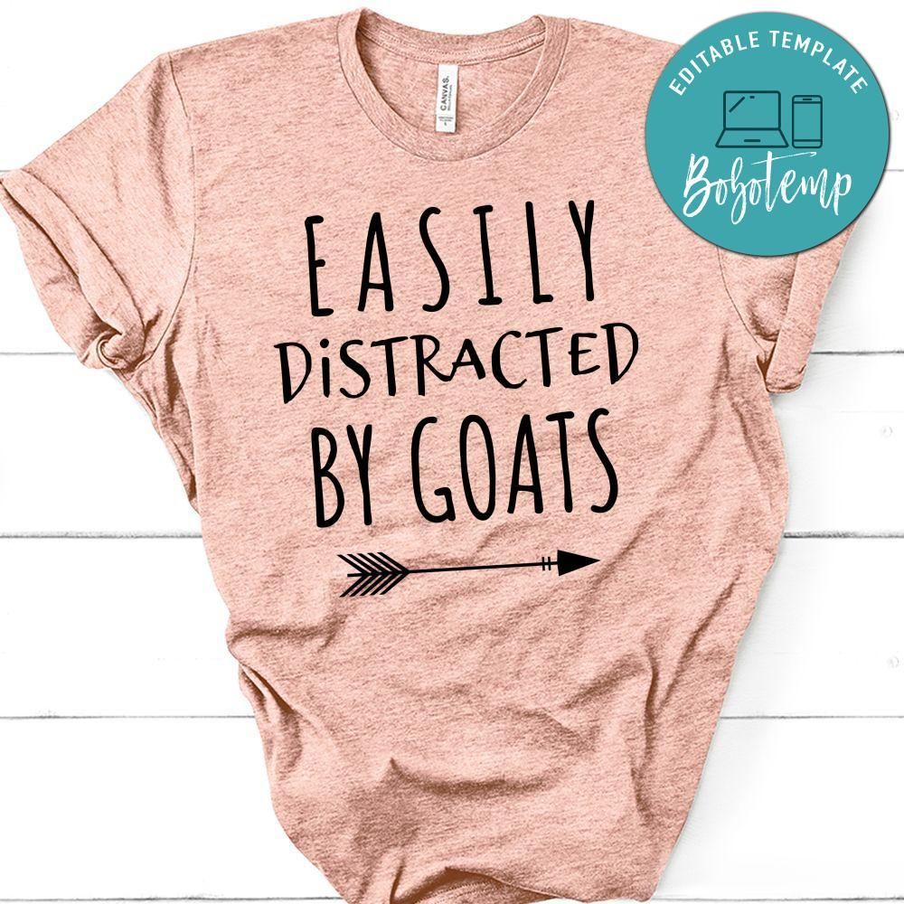 Easily Distracted By Goats Unisex Shirt