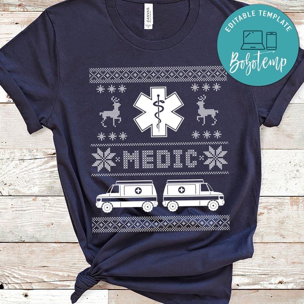 Medic Ugly Christmas Sweater Shirt