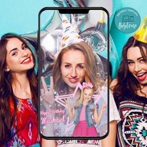 JoJo Siwa SnapChat Geofilter Customizable Template Instant Download
