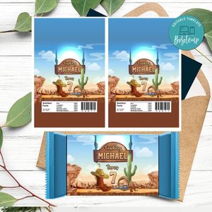 Western Rice Krispie Treat Digital File Printable Instant Download