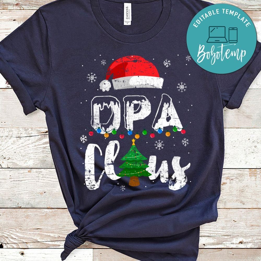 Opa Claus Christmas Lights T-Shirt