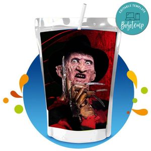 Freddy Krueger Capri Sun Labels Digital File Printable Instant Download