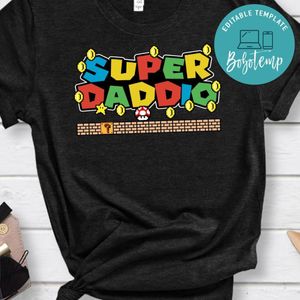 Super Daddio Fathers Day Gift PNG file template for Dad