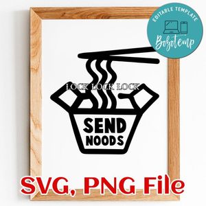 Send Noods SVG PNG file template