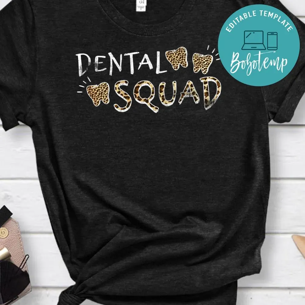 Leopard Dental Squad Costume Dental Assistant Gift Women PNG file