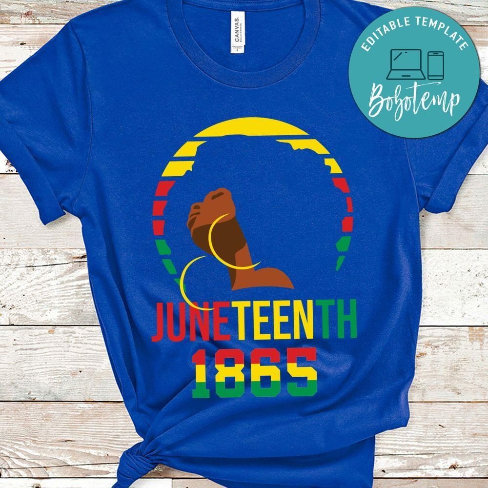 Juneteenth 1865 Gift for Woman PNG file template