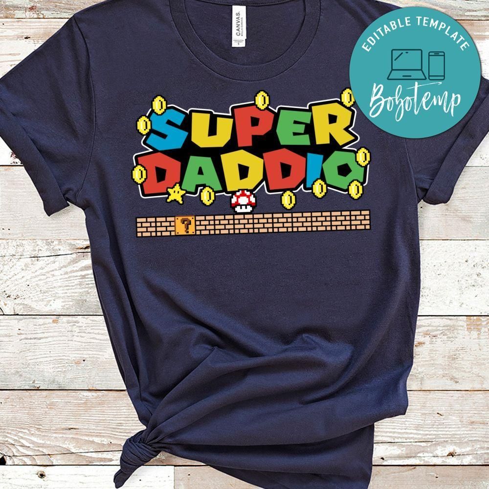 Super Daddio Fathers Day Gift PNG file template for Dad