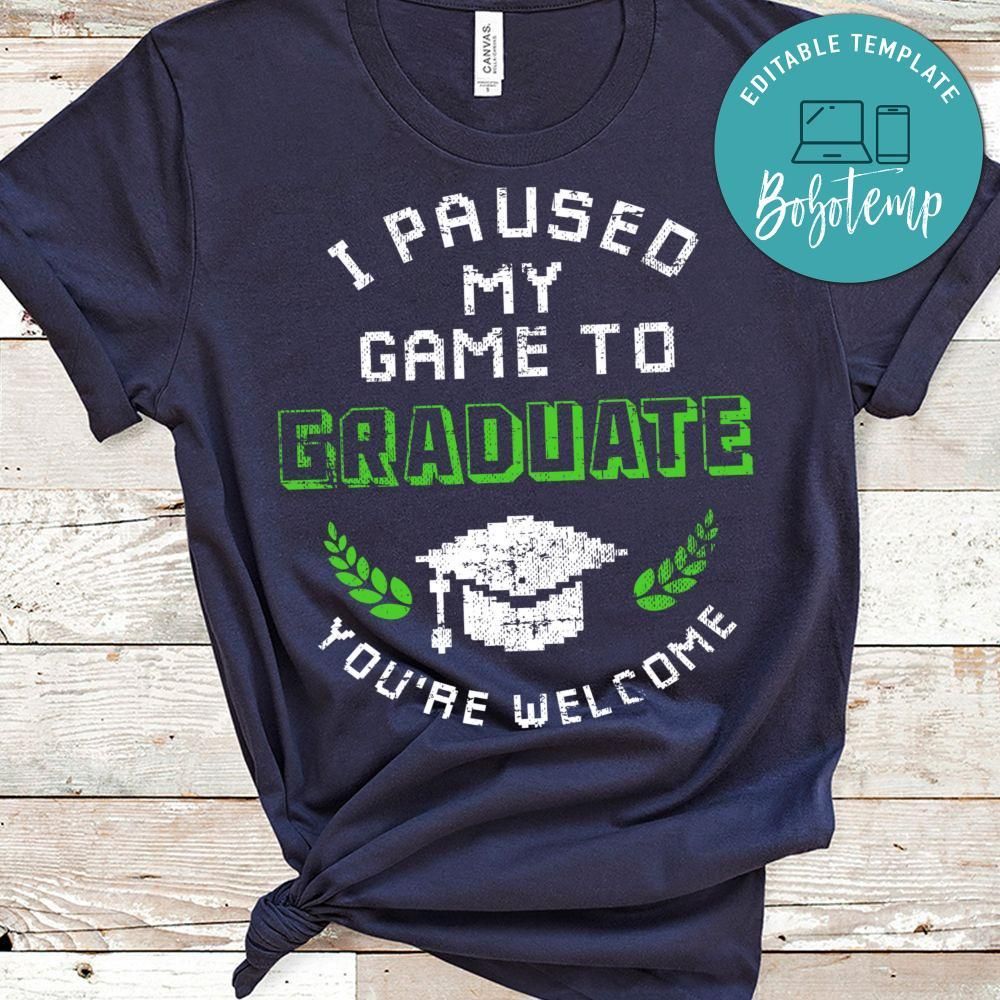 2021 Funny Gamer Graduate Graduation Gifts Shirt
