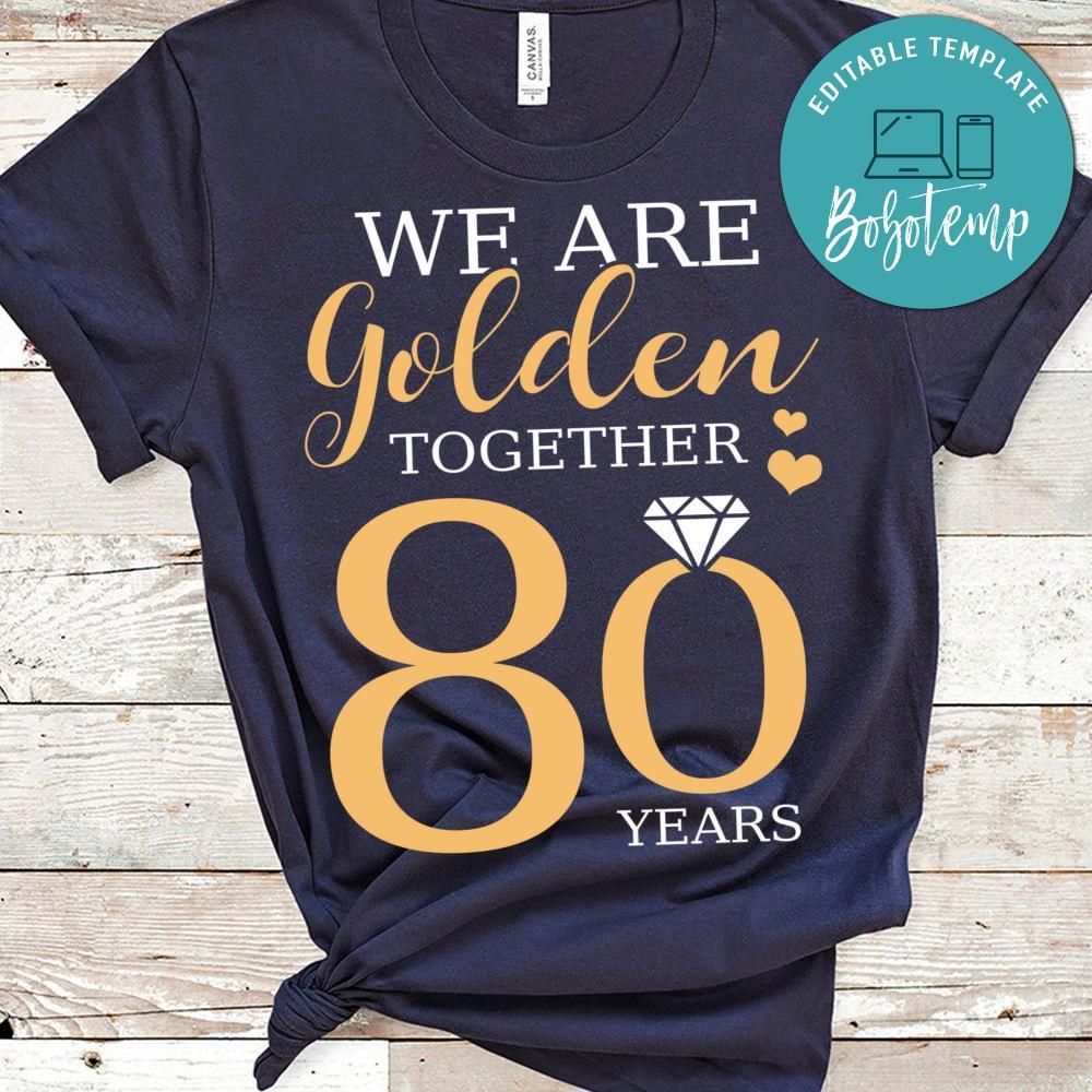 Romantic Shirt For Couples - 80th Wedding Anniversary T-Shirt