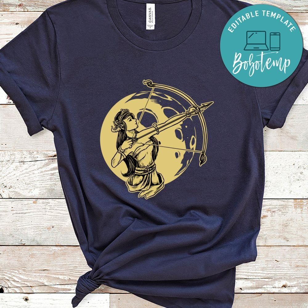 Women Knight With Archery An Fool Moon Shirt