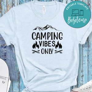Camping Vibers Only White Shirt