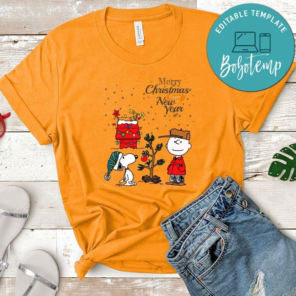 Merry Christmas And Happy New Year, Charlie Brown and Snoopy Christmas Shirt