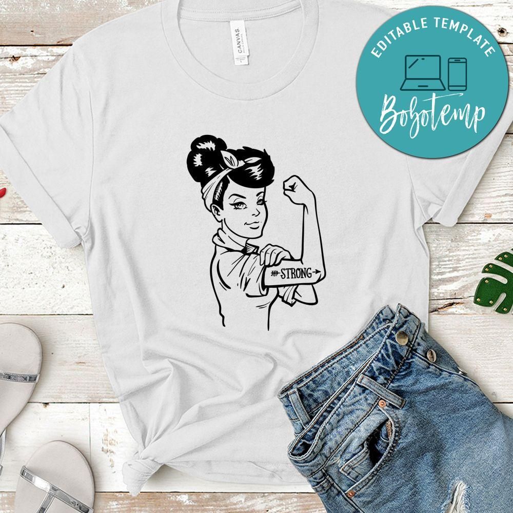 Rosie Strong White Woman Shirt