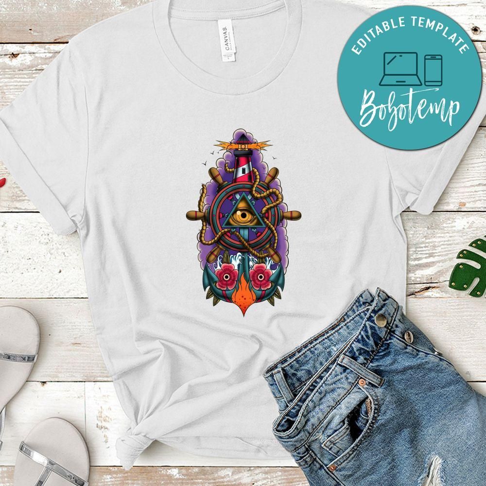 Ship's Wheel Tatoo Shirt