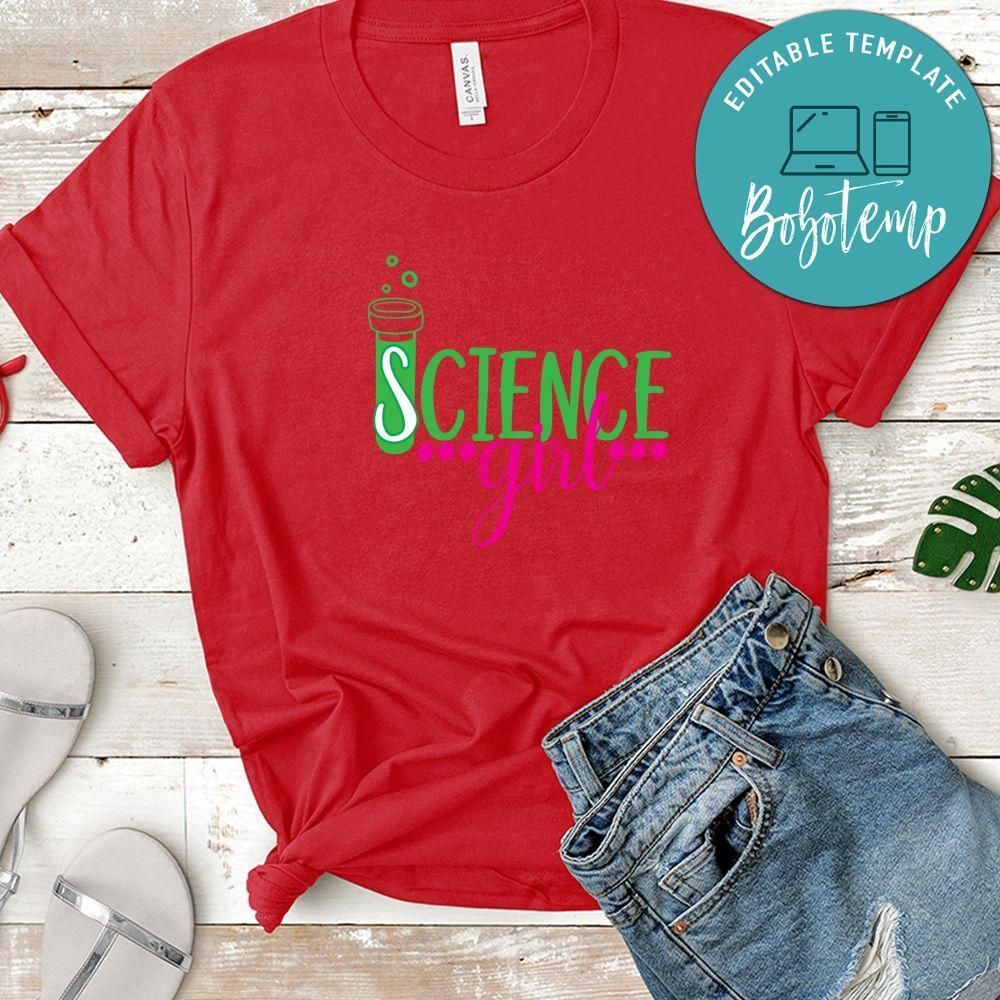 Nerdy Science Girl Shirt