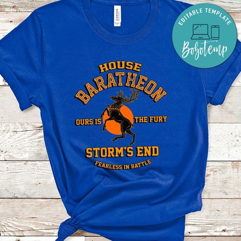 Game Of Thrones House Baratheon Ours Is The Fury Shirt