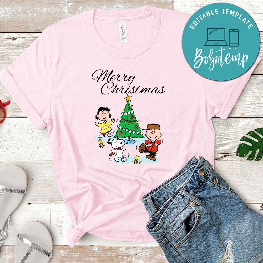 Merry Christmas Charlie Brown and Snoopy Shirt, Merry Christmas Shirt