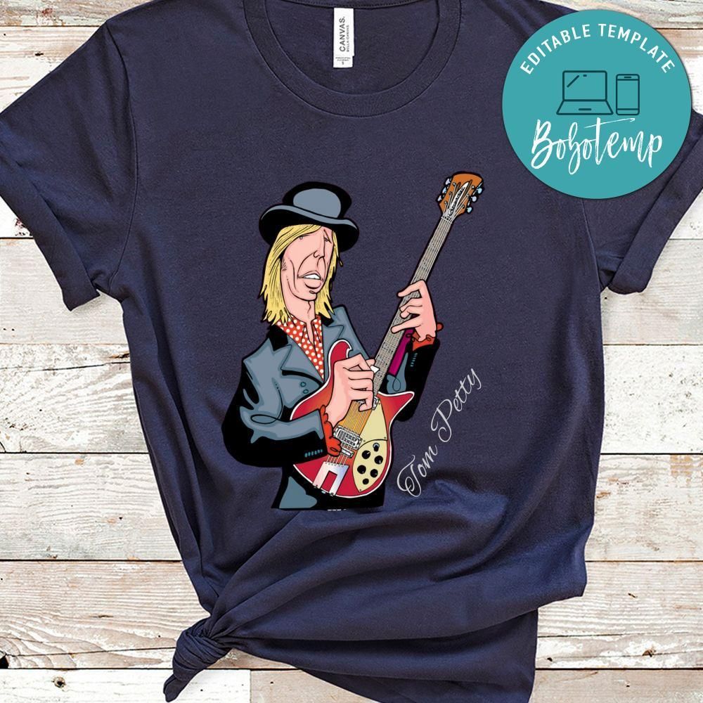 Funny Tom Petty Art Black Shirt
