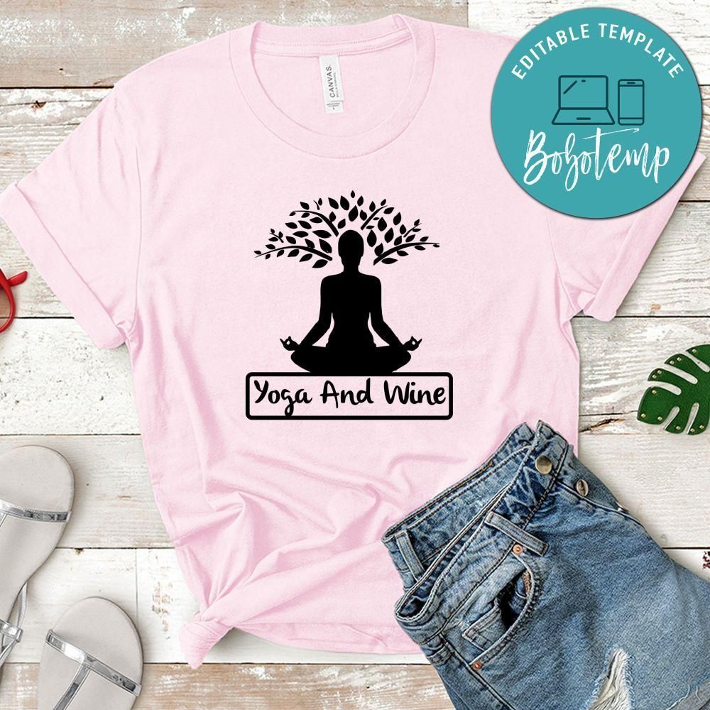 Yoga And Wine T-Shirt