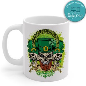 Skull Happy St.Patrick's Day Mug