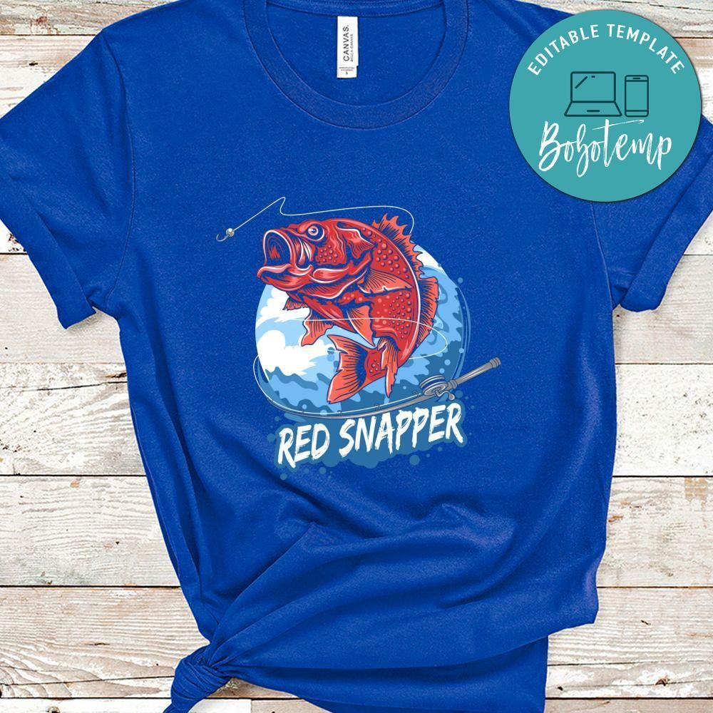 Angler Fish Red Snapper Fisherman Shirt