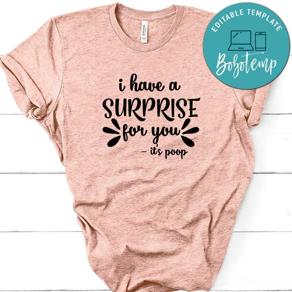 I Have A Surprise For You It's Poop T-Shirt