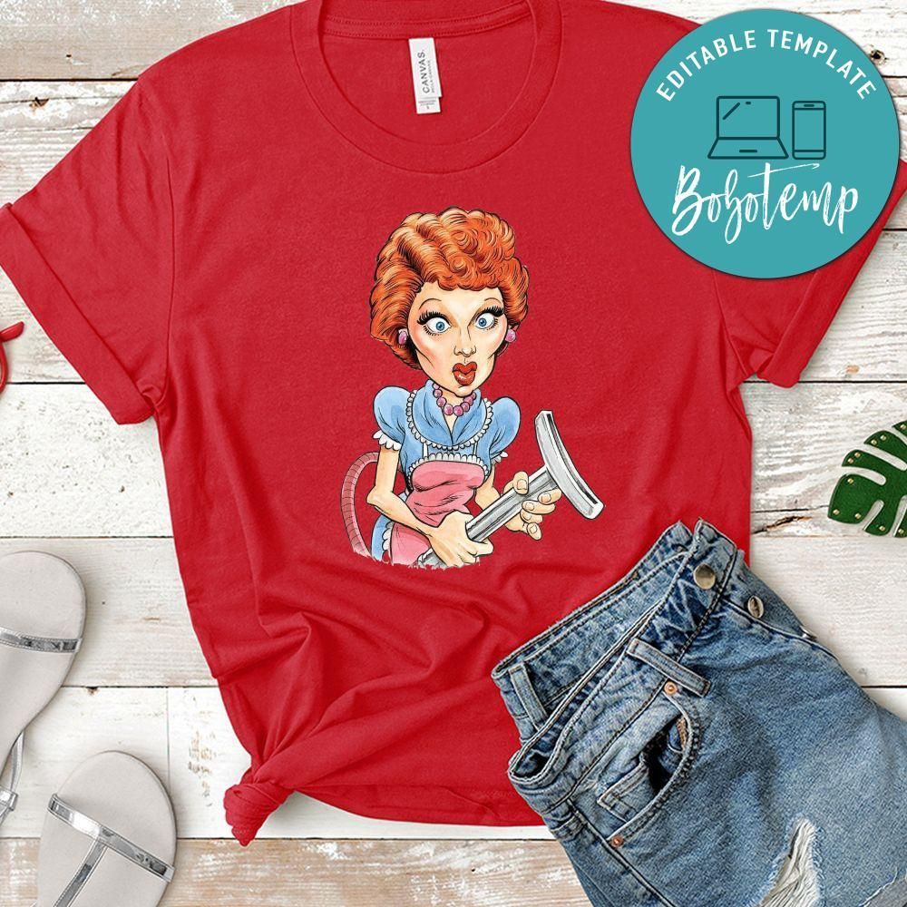 Lucille Ball Funny Cartoon Shirt