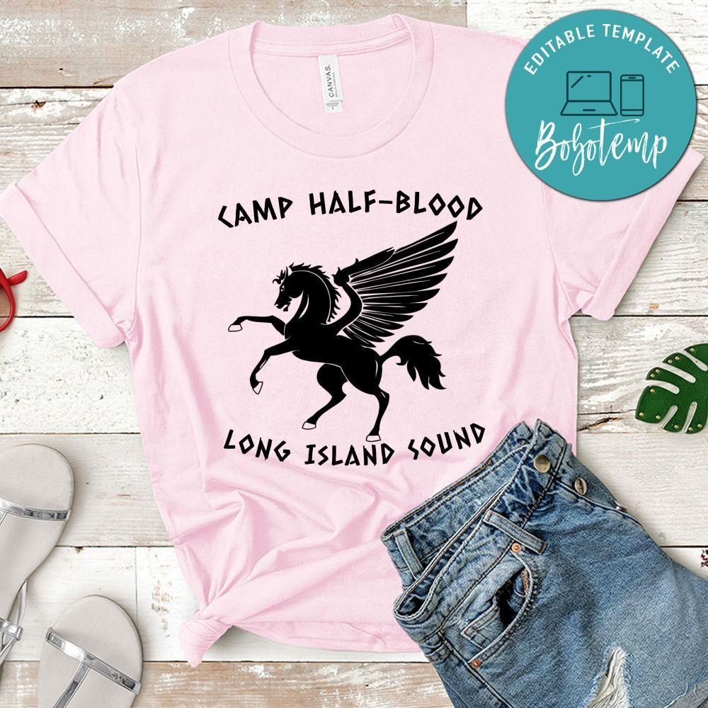 Camp Half Blood Long Island Sound Horse Color Editable Shirt