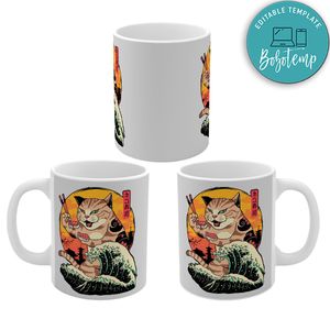 Japon Cat Sushi Mug